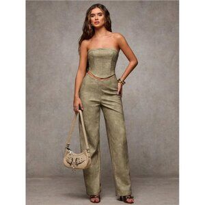Women's Vintage Fashion Side Zipper Straight-Leg Pants